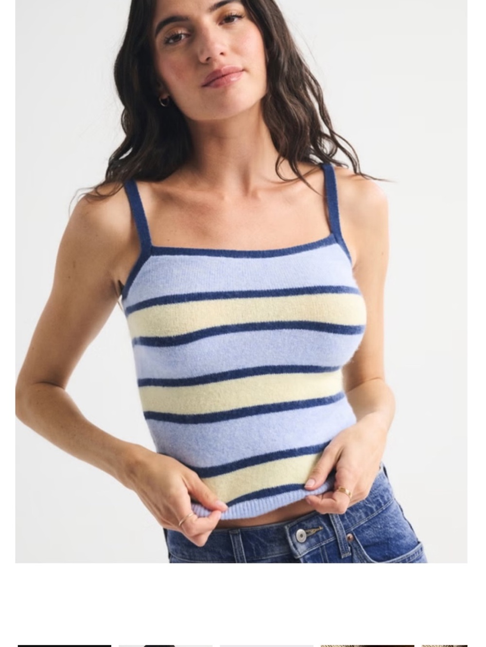 Abercrombie Merino Wool Striped Tank